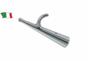 FORESTI E SUARDI GANCIO D'ACCOSTO IN OTTONE CROMATO DA MM.35